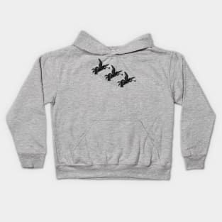 Three Angels with Trumpets Kids Hoodie